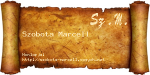Szobota Marcell névjegykártya